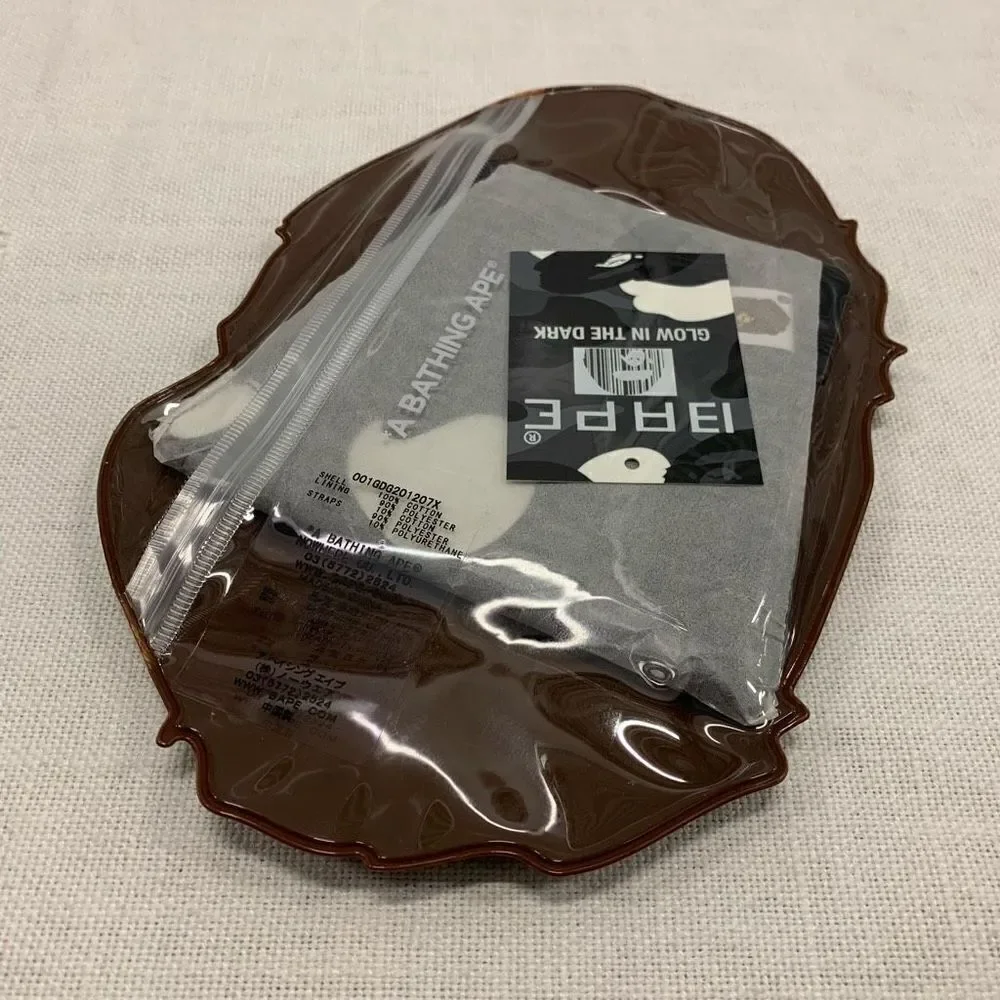 NEW A Bathing Ape BAPE Face Mask 100% Authentic Glow In The Dark Camo